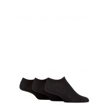 Mens 3 Pair SOCKSHOP TORE 100% Recycled Plain Cotton Trainer Socks Black 7-11 Mens