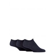 Mens 3 Pair SOCKSHOP TORE 100% Recycled Plain Cotton Trainer Socks Navy 7-11 Mens