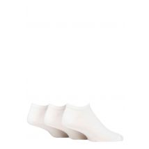 Mens 3 Pair SOCKSHOP TORE 100% Recycled Plain Cotton Trainer Socks White 7-11 Mens