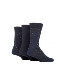 Mens 3 Pair SOCKSHOP TORE 100% Recycled Pin Dot Cotton Socks Navy 7-11 Mens