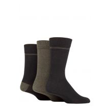 Mens 3 Pair SOCKSHOP TORE 100% Recycled Placement Stripe Cotton Socks Black 7-11 Mens