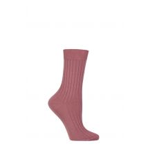 Women's 1 Pair Pantherella Jasmine Ribbed Cotton Socks Rose Pink 4-7 Womens