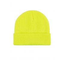 Mens 1 Pack SOCKSHOP Workforce Beanie Hat Yellow One Size