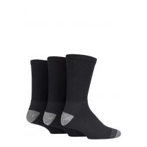 3 Pair Black Work Wear Socks Men's 6-11 Mens - Workforce