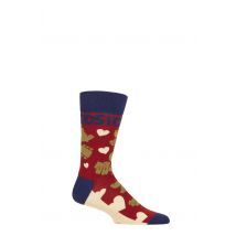 SOCKSHOP Music Collection 1 Pair Woodstock Cotton Socks Birds & Hearts One Size