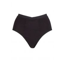 Women's 1 Pair Love Luna High Waisted Bamboo Period Briefs Black 22-24 Ladies