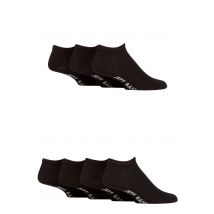7 Pair Black Plain Cotton Trainer Socks Men's 7-11 Mens - Jeff Banks