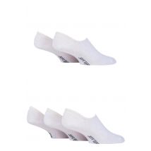 5 Pair White Plain Cotton Secret Socks Men's 7-11 Mens - Jeff Banks