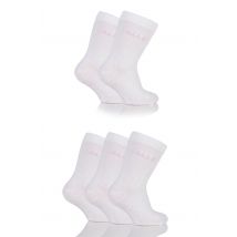 5 Pair White Baby White Plain Socks Girls 0-0 Baby (0-6 Months) - Elle