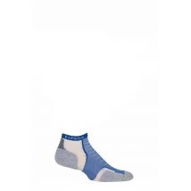 1 Pair Royal Blue Experia By Cushioned Running Micro Mini Crew Socks Unisex 10-11 Unisex - Thorlos