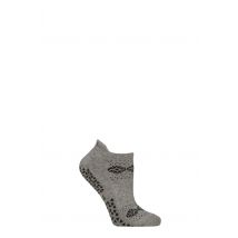 Women's 1 Pair Tavi Noir Savvy Organic Cotton Low Rise Yoga Socks with Grip Frost Medium