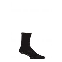 Mens 1 Pair ToeSox Base Crew Socks Black Small