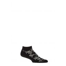 Mens 1 Pair Base 33 Grip Low Rise Socks Black Small