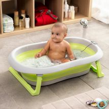 Baignoire pour Bébé Pliable avec Thermomètre