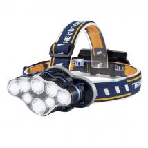 Lampe frontale rechargeable à 8 LED éclairage 500 m