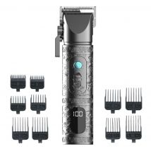 Tondeuse de precision sans fil avec 10 peignes