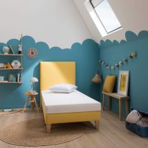 Ensemble enfant matelas, sommier, pieds, tête de lit - Aurore 100 140x190