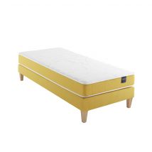 Ensemble matelas mousse 2x80x200, sommier, pieds - Aurore 400