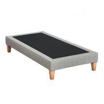 Sommier déco tapissier - Constellation gris céleste 70x190