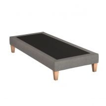 Sommier déco tapissier - Constellation gris lumière 70x190