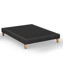 Sommier déco tapissier - Constellation nuit noire 140x210