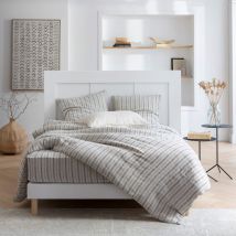 Sommier tapissier - Lune blanc 130x200