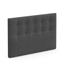 Tête de lit capitonnée gris profond 180