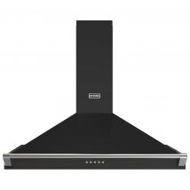 Stoves 444411656 90cm RICHMOND Pyramid Chimney Hood in Black with Chro