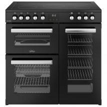 Belling 444411791 90cm Wide Cookcentre Ceramic Range Cooker in Black