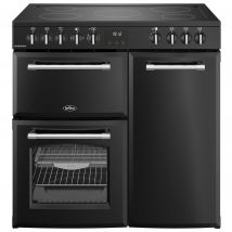 Belling 444411817 90cm Wide Farmhouse Ceramic Range Cooker in Black
