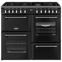 Stoves 444411856 100cm Wide Richmond Dual Fuel Range Cooker in Black