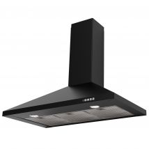 Britannia 544446312 90cm ALTISSIMO Chimney Hood in Black 3 Speed A Rat