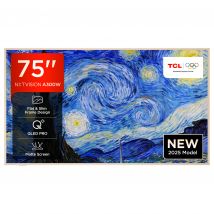 TCL 75A300W UK 75 4K Ultra HD HDR Smart NXTVISION QLED Pro TV AI Art M