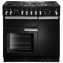 Rangemaster 91930 90cm Wide Professional Plus Gas Range Cooker in Blac