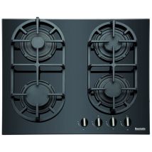 Baumatic BGG60 60cm Gas on Glass Hob in Black Glass Front Controls