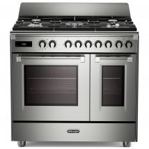 Delonghi BS965TMXX 90cm Wide Bassano Dual Fuel Range Cooker in Stainle