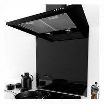 Culina BSB775 70cm Straight Splashback in Black Glass