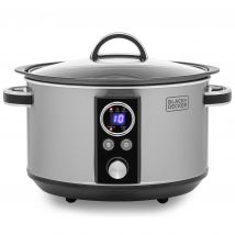 Black Decker BXSC16045GB 6 5L Digital Sear Stew Slow Cooker Stainless
