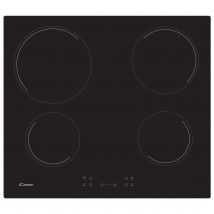 Candy CH64CCB 60cm 4 Zone Frameless Ceramic Hob in Black Glass