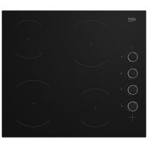 Beko CIHYV21B 60cm 4 Zone Frameless Ceramic Hob in Black