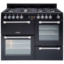 Leisure CK110F232K 110cm COOKMASTER Dual Fuel Range Cooker in Black