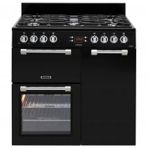 Leisure CK90G232K 90cm Wide Cookmaster Gas Range Cooker in Black