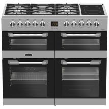 Leisure CS100F520X 100cm Wide Cuisinemaster Duel Fuel Range Cooker in