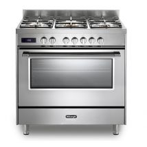 Delonghi DSR927DFX 90cm Wide Space Dual Fuel Range Cooker in Stainless