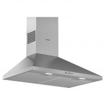 Bosch DWP74BC50B Series 2 75cm Pyramid Design Hood Brushed Steel