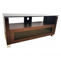 TTAP ELECAB 1250W Elegance Cabinet 1250mm TV Stand in Walnut with Glas