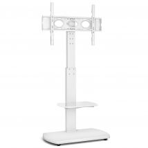 TTAP FS1 WHT Pedestal Floor Stand with Shelf in White