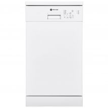 White Knight FS45DW52W 45cm Dishwasher in White 10 Place Settings E Ra