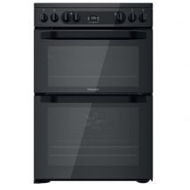 Hotpoint HDM67V92HCB 60cm Double Oven Electric Cooker in Black Ceramic