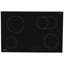 Hotpoint HR724BH EXPERIENCE 77cm 4 Zone Frameless Ceramic Hob in Black